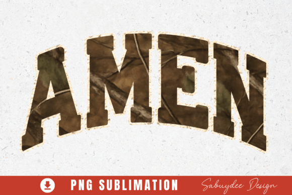Amen Camo Christian PNG T-Shirt Designs