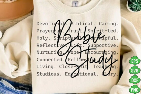 Bible Study Words PNG SVG, Christian PNG