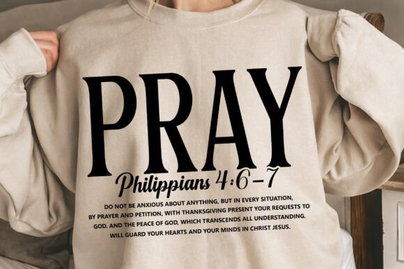 Bible Verse Pray SVG: Christian T-Shirt Designs