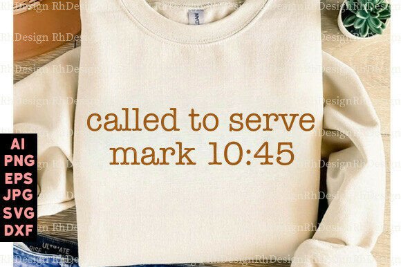Called to Serve SVG & PNG: T-Shirt Designs for Local Branding