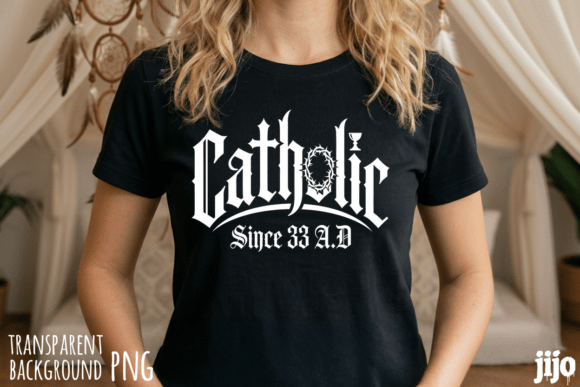Catholic Christian 33AD Crown PNG for T-Shirt Designs