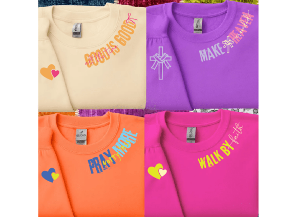 Christian Neck Quotes SVG PNG Bundle for T-Shirt Designs