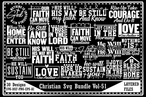 Christian SVG Bundle Vol-51 for T-Shirt Designs