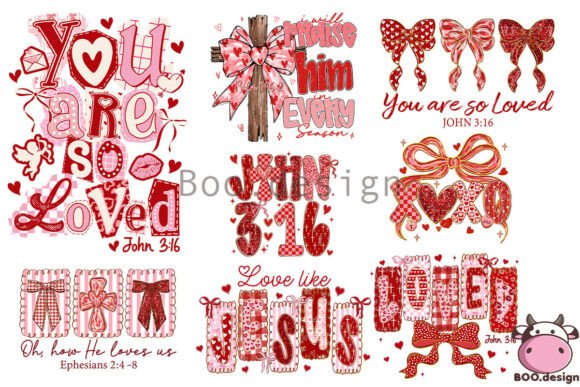 Christian Valentine Subimation Bundle: T-Shirt Designs