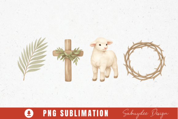 Easter Christian Illustration for T-Shirt Designs