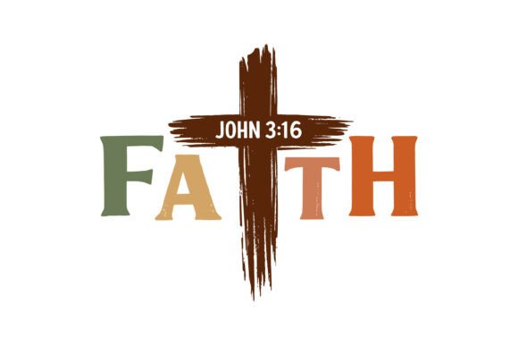 Faith Christian Cross John 316 T-Shirt Designs