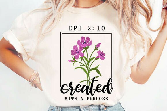 Floral Christian Jesus PNG for T-Shirt Designs