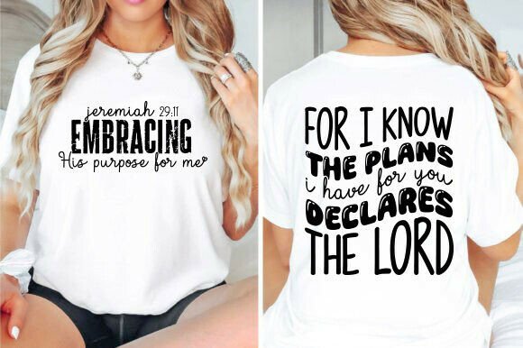 Jeremiah 29:11 SVG for T-Shirt Designs