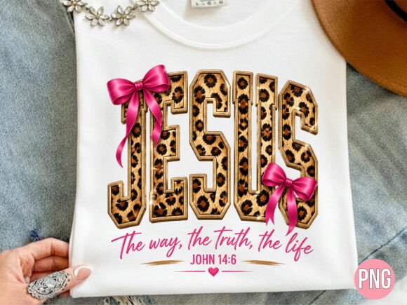 Jesus Leopard Print Bible Verse PNG Freebies