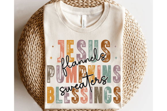 Jesus Pumpkins Blessings SVG for T-Shirt Designs