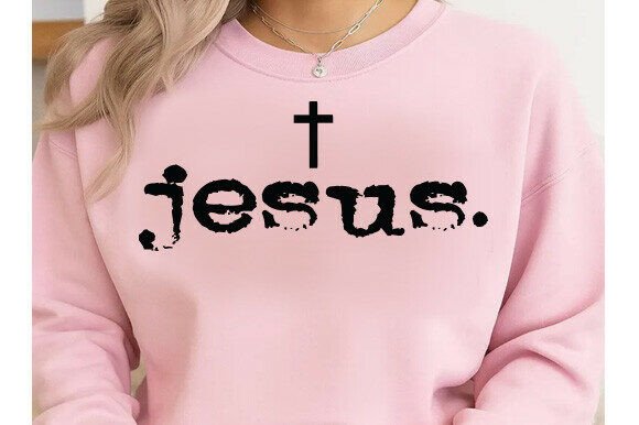 Jesus SVG: Christian Faith Typography for T-Shirt Designs