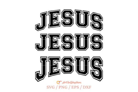 Jesus Varsity SVG & Sublimation PNG T-Shirt Designs