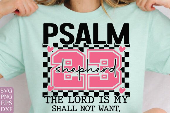 Psalm 23 SVG, God is My Christian Bible